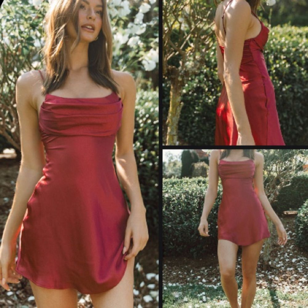 Selfie Leslie Red Mini Dress